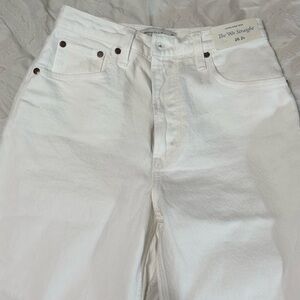 The 90s Straight White Jeans